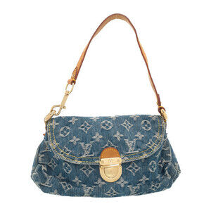 Louis Vuitton Monogram Denim Pleaty Semi Shoulder Bag